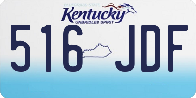 KY license plate 516JDF