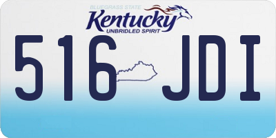 KY license plate 516JDI