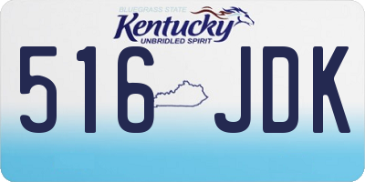 KY license plate 516JDK