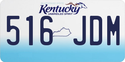 KY license plate 516JDM
