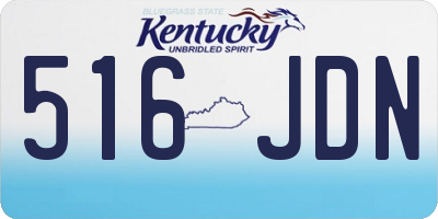KY license plate 516JDN
