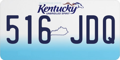 KY license plate 516JDQ