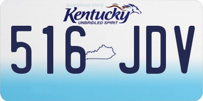 KY license plate 516JDV