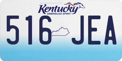 KY license plate 516JEA