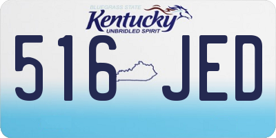 KY license plate 516JED