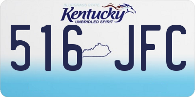 KY license plate 516JFC