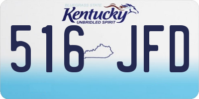 KY license plate 516JFD