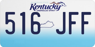 KY license plate 516JFF