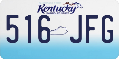 KY license plate 516JFG