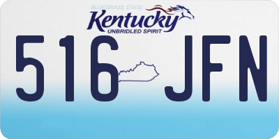 KY license plate 516JFN
