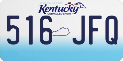 KY license plate 516JFQ