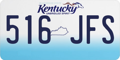 KY license plate 516JFS