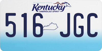KY license plate 516JGC