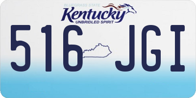 KY license plate 516JGI