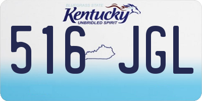 KY license plate 516JGL
