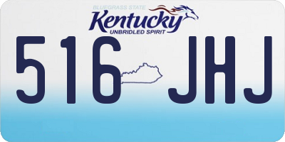 KY license plate 516JHJ