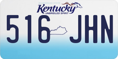 KY license plate 516JHN