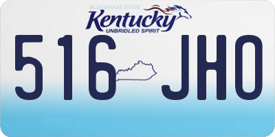 KY license plate 516JHO