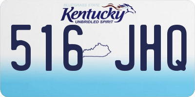 KY license plate 516JHQ