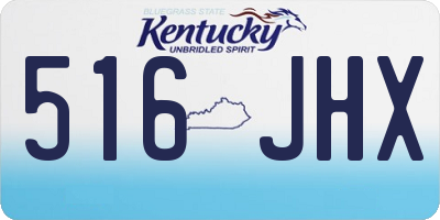 KY license plate 516JHX