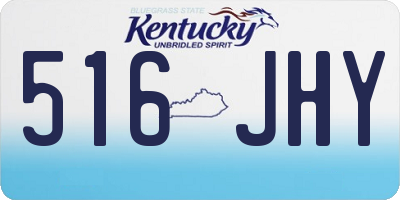 KY license plate 516JHY