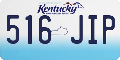 KY license plate 516JIP