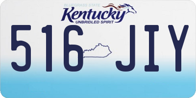 KY license plate 516JIY
