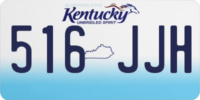 KY license plate 516JJH