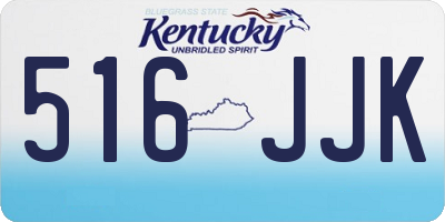 KY license plate 516JJK