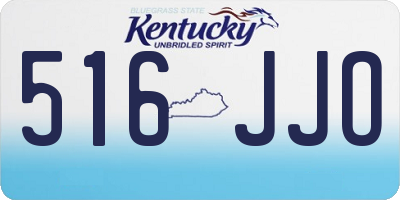 KY license plate 516JJO