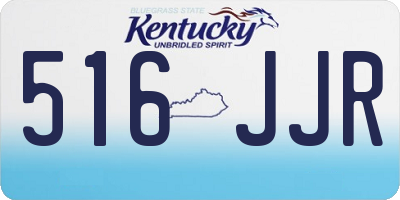 KY license plate 516JJR