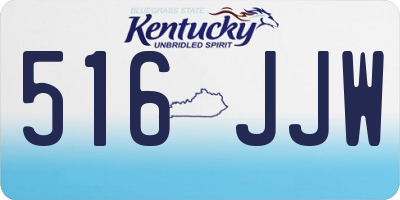 KY license plate 516JJW