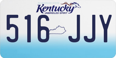 KY license plate 516JJY