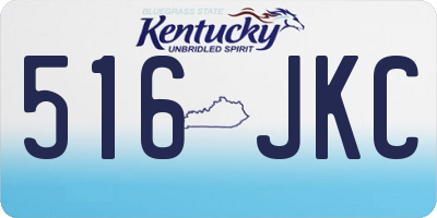 KY license plate 516JKC
