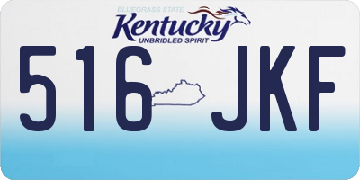 KY license plate 516JKF
