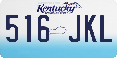 KY license plate 516JKL