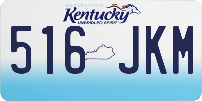 KY license plate 516JKM