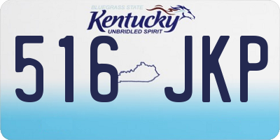 KY license plate 516JKP