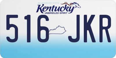KY license plate 516JKR