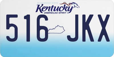 KY license plate 516JKX