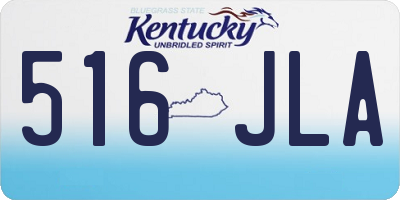 KY license plate 516JLA