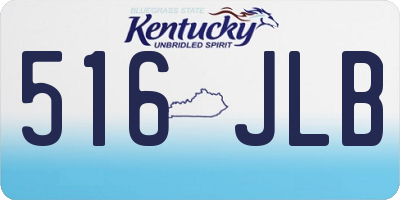 KY license plate 516JLB