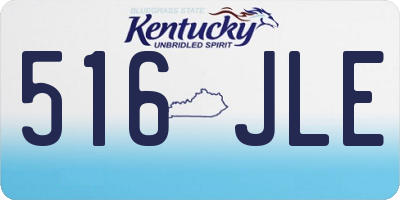 KY license plate 516JLE