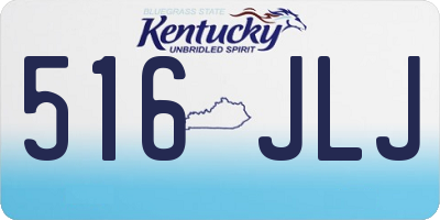 KY license plate 516JLJ