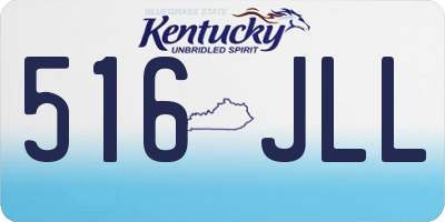 KY license plate 516JLL
