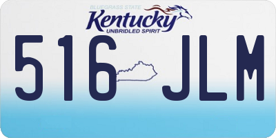 KY license plate 516JLM