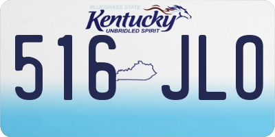 KY license plate 516JLO