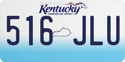 KY license plate 516JLU