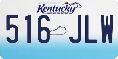 KY license plate 516JLW