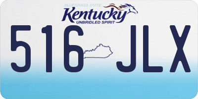 KY license plate 516JLX